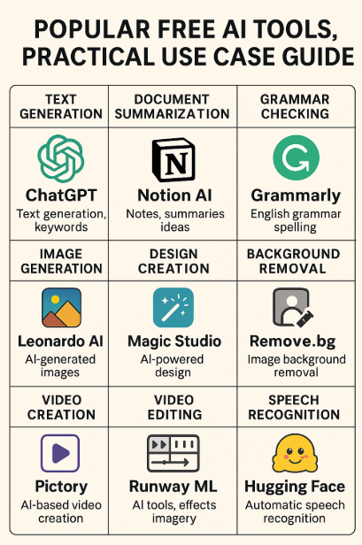 인기 있는 AI 무료 툴 관련 대표 이미지