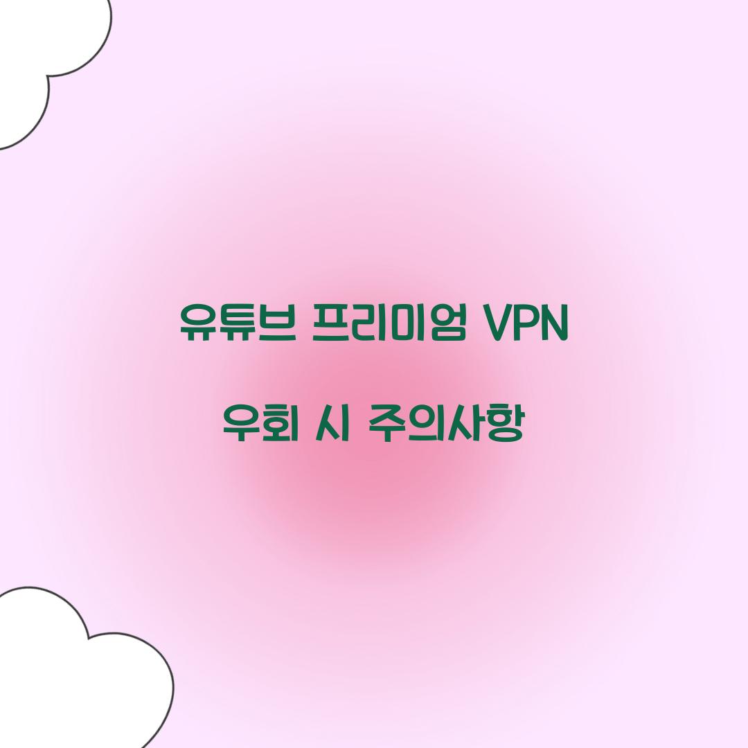 유튜브 프리미엄 VPN 우회