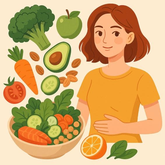 장 건강을 위한 식단 이미지