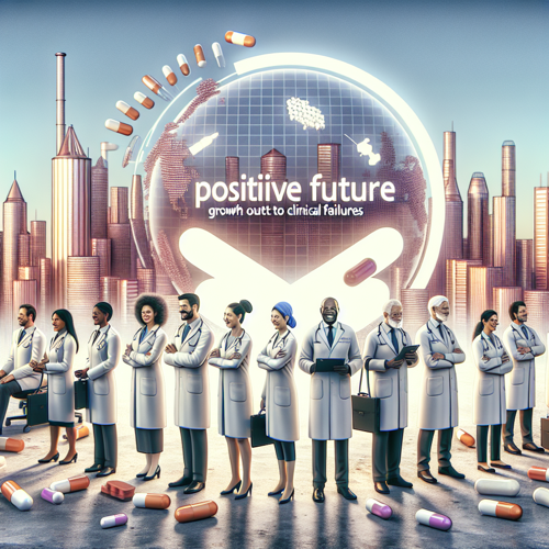 alt="사노피 로고와 상승 화살표가 있는 2025 성장 전망 인포그래픽, 일부 임상 실패에도 긍정적 추세를 보여주는 그래프"