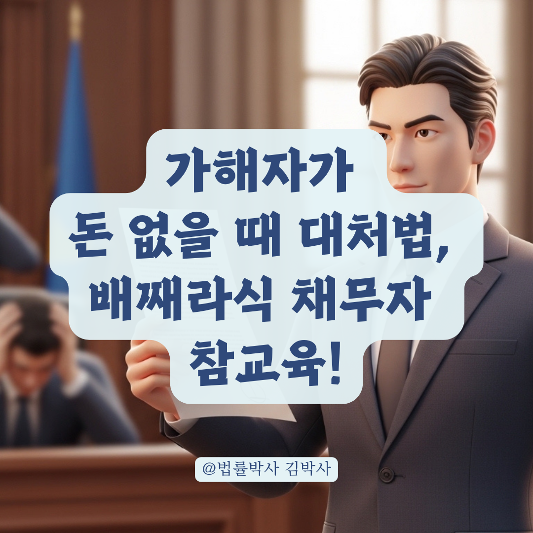 가해자가 빚만 있는 상황에서 손해배상 청구권 확보해야 하는 이유 정리!