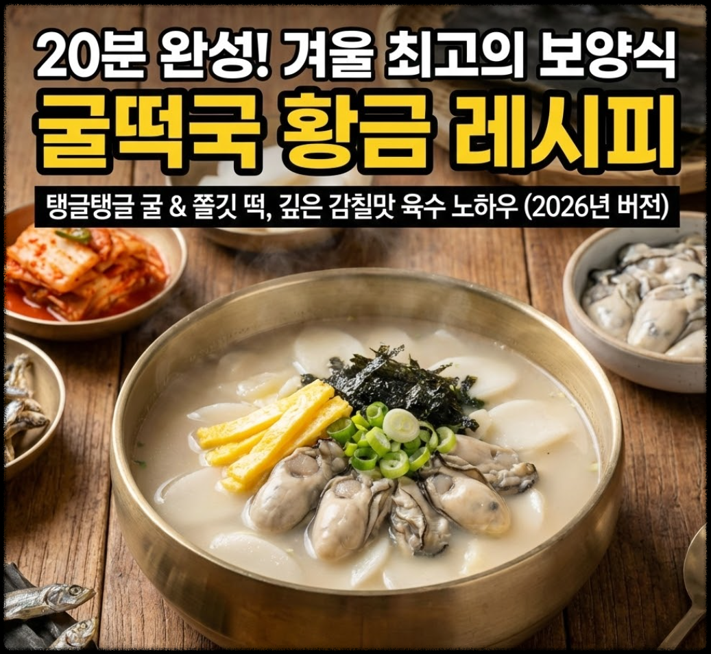 굴떡국 맛있게 끓이는 법