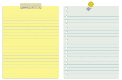 깔끔해 보이는 메모 노트 나란히 2권