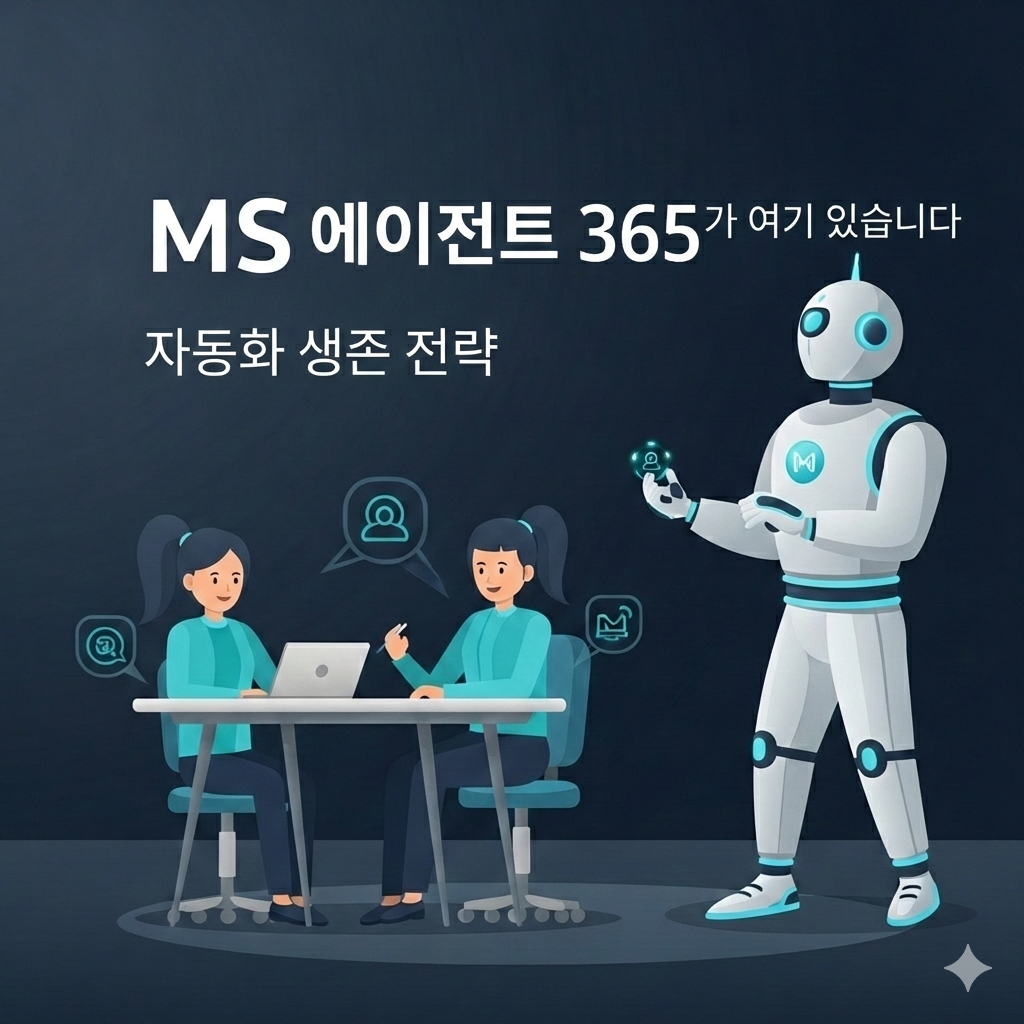 MS 에이전트 365 공개! 일의 방식이 완전히 바뀐다. 자동화 생존 전략과 업무 혁신의 해답, 지금 바로 확인해보세요