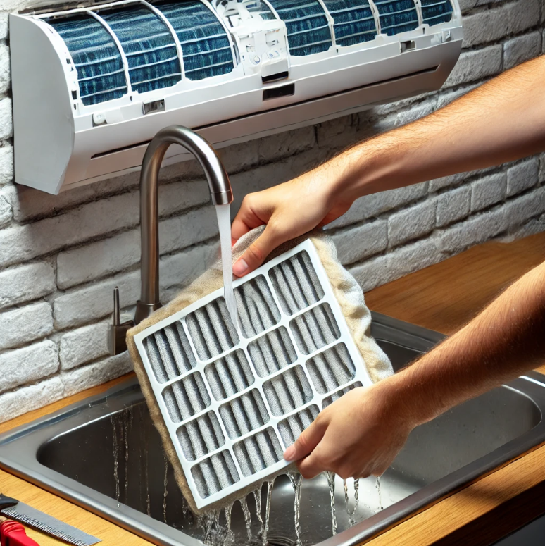 벽걸이 에어컨 청소방법2