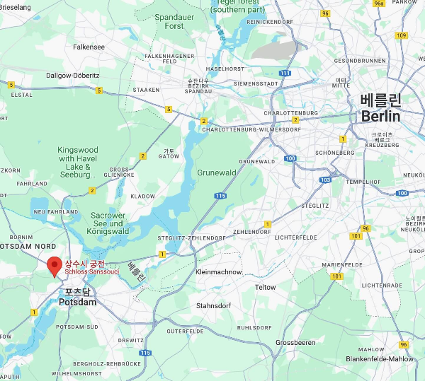 눈물의여왕-독일-촬영지-포츠담-상수시궁전-베를린과의-위치