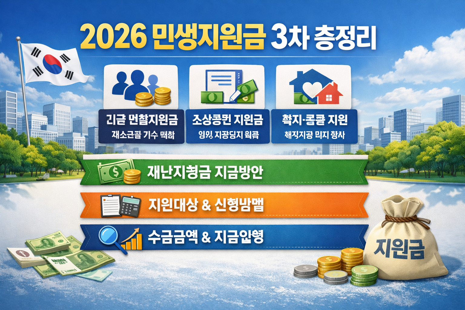 2026 민생지원금 3차 총정리 ❘ 지역별 지급 현황&middot;신청 일정&middot;공식 공고 확인법