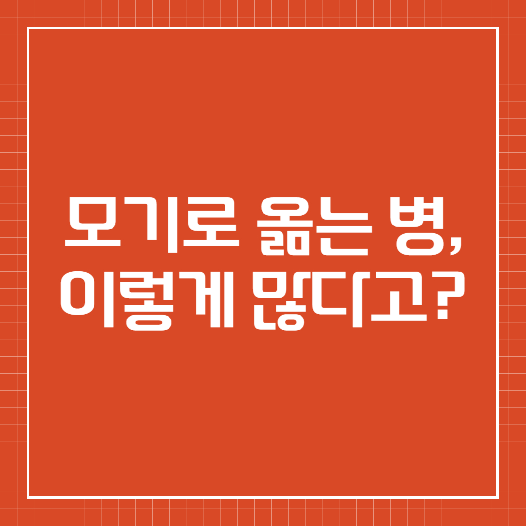 모기로 전염되는 감염병