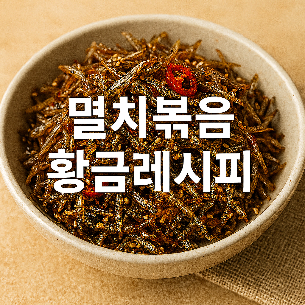 멸치볶음 황금레시피