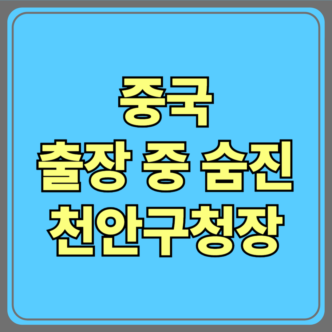 중국 출장 중 숨진 천안구청장(전 행정자치국장) – 무슨 일이 있었나?