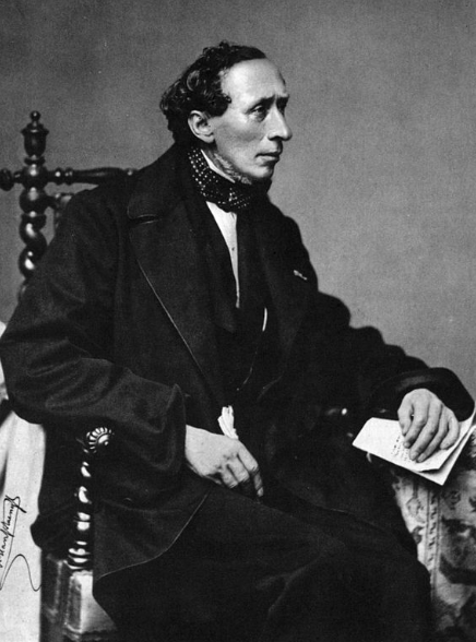 1860년 7월 프란츠 한프슈텡글이 그린 안데르센의 초상화