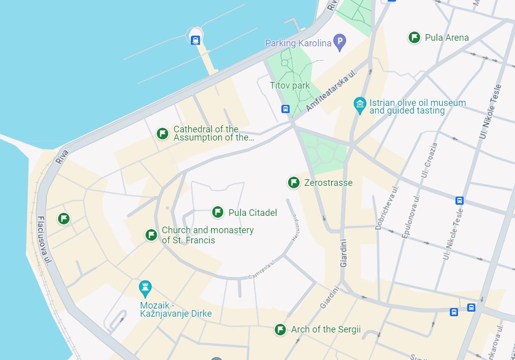 PULA 관광 포인트들