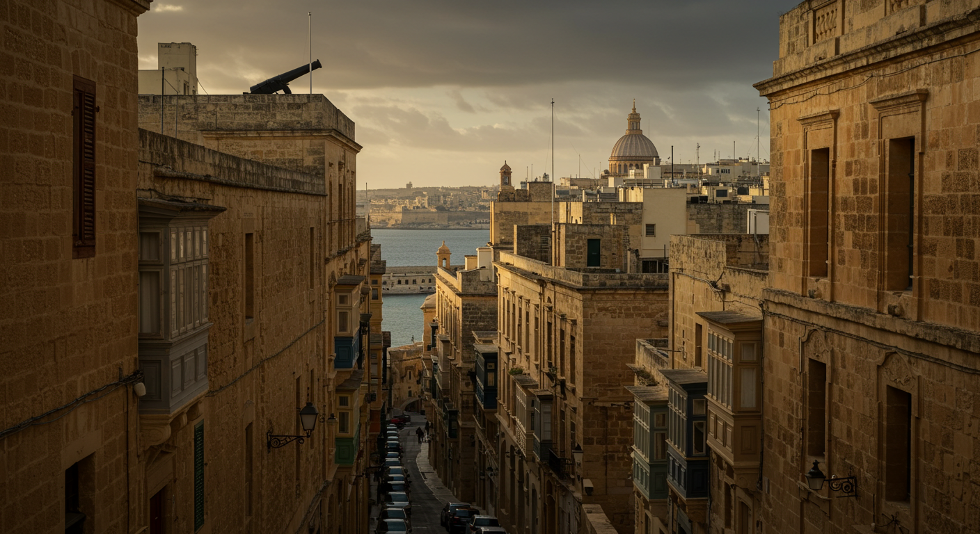 해안을 따라 이어지는 요새 벽과 전망대, 성곽 위 대포