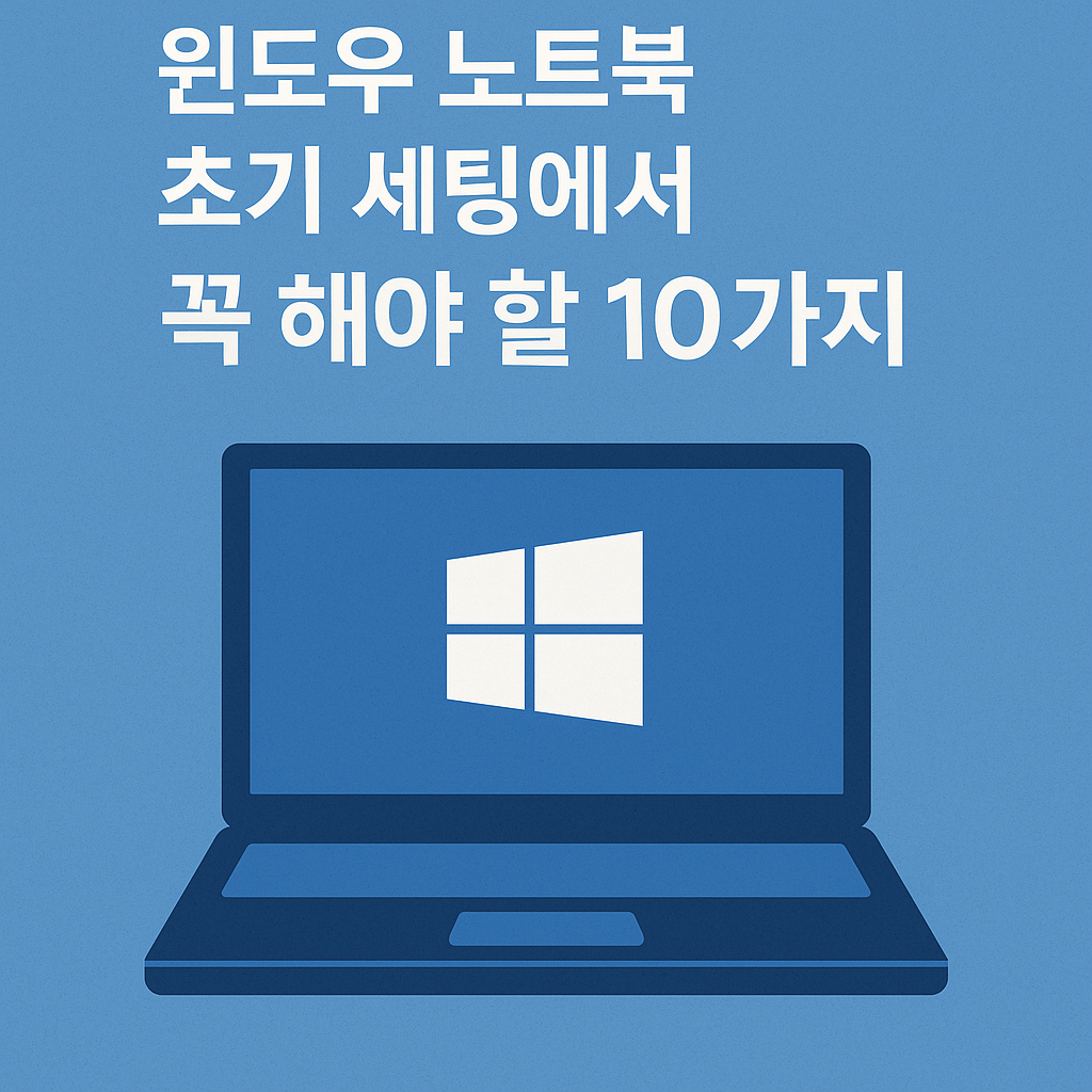 윈도우 노트북 초기 세팅에서 꼭 해야 할 10가지