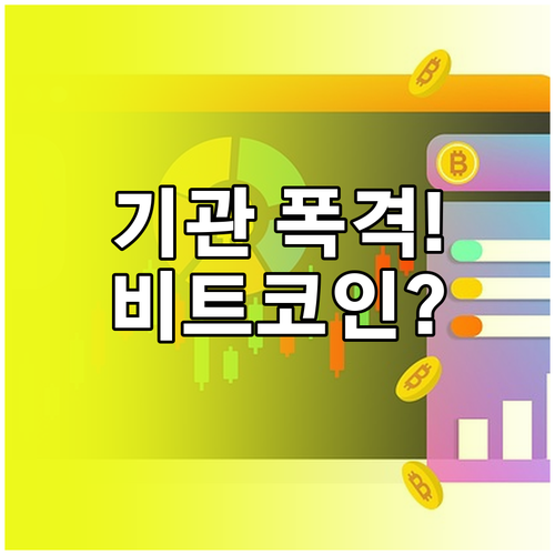 기관 투자자의 ETF 순유입 비트코인..