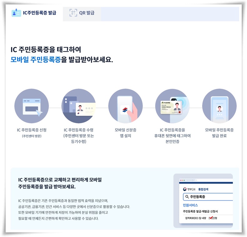 &quot;모바일 주민등록증&quot; 스마트 시대의 필수품 간편하고 안전하게 발급받는 법!