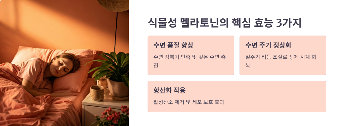 식물성 멜라토닌 핵심 효능 3가지
