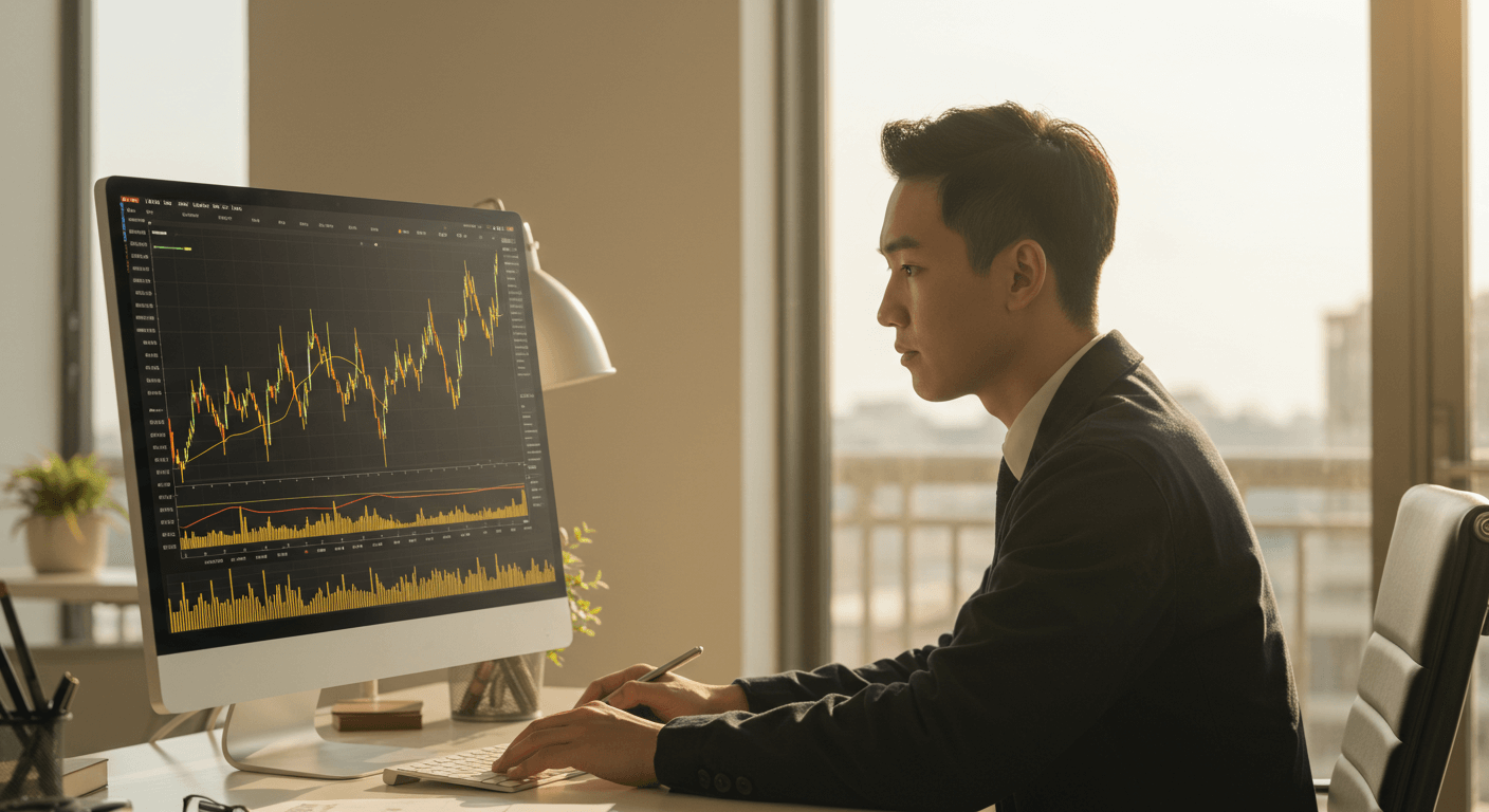 금값 실시간 시세를 확인하는 장면