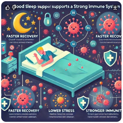 수면과 면역력에 대한 이미지