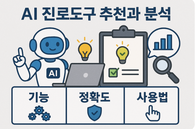 AI 진로도구 추천과 분석 (기능, 정확도, 사용법) 관련 이미지 사진