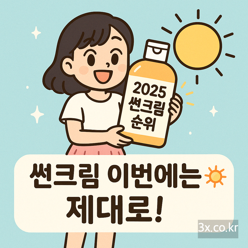 최신 순위 반영한 썬크림 추천: 피부타입별 종결판
