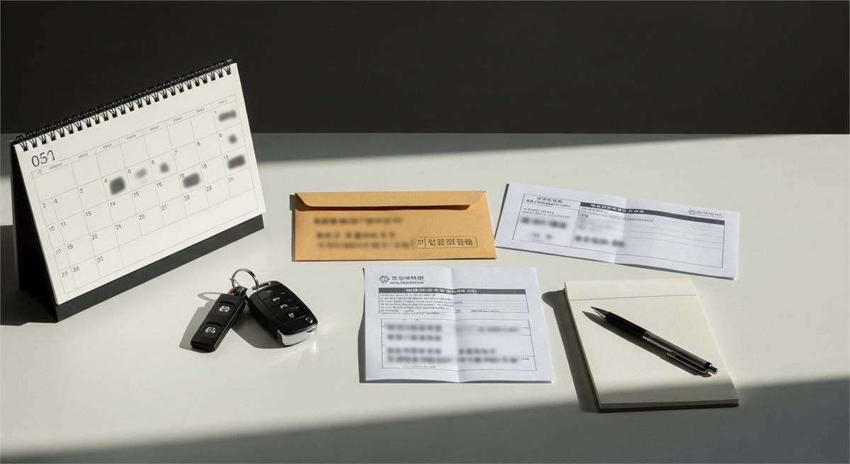 교통 규정 변화를 스마트폰으로 확인하는 모습 
