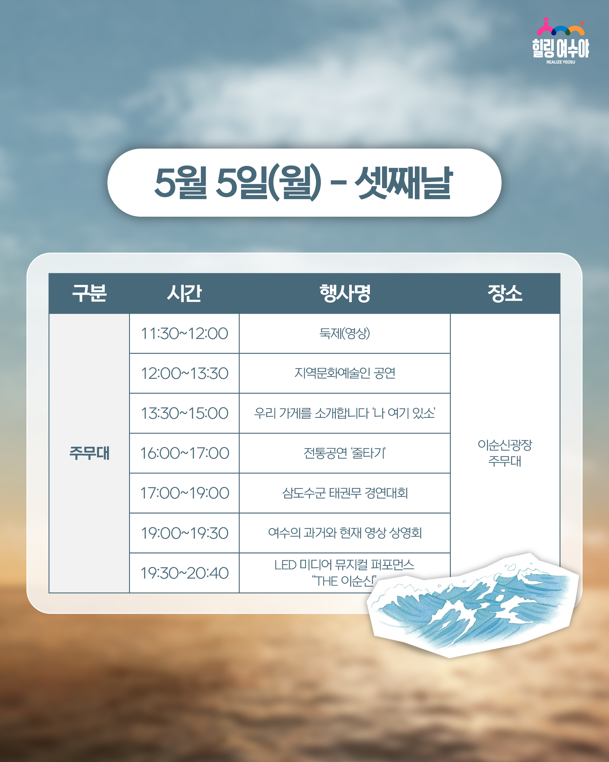 여수 거북선축제 행사일정 셋째날