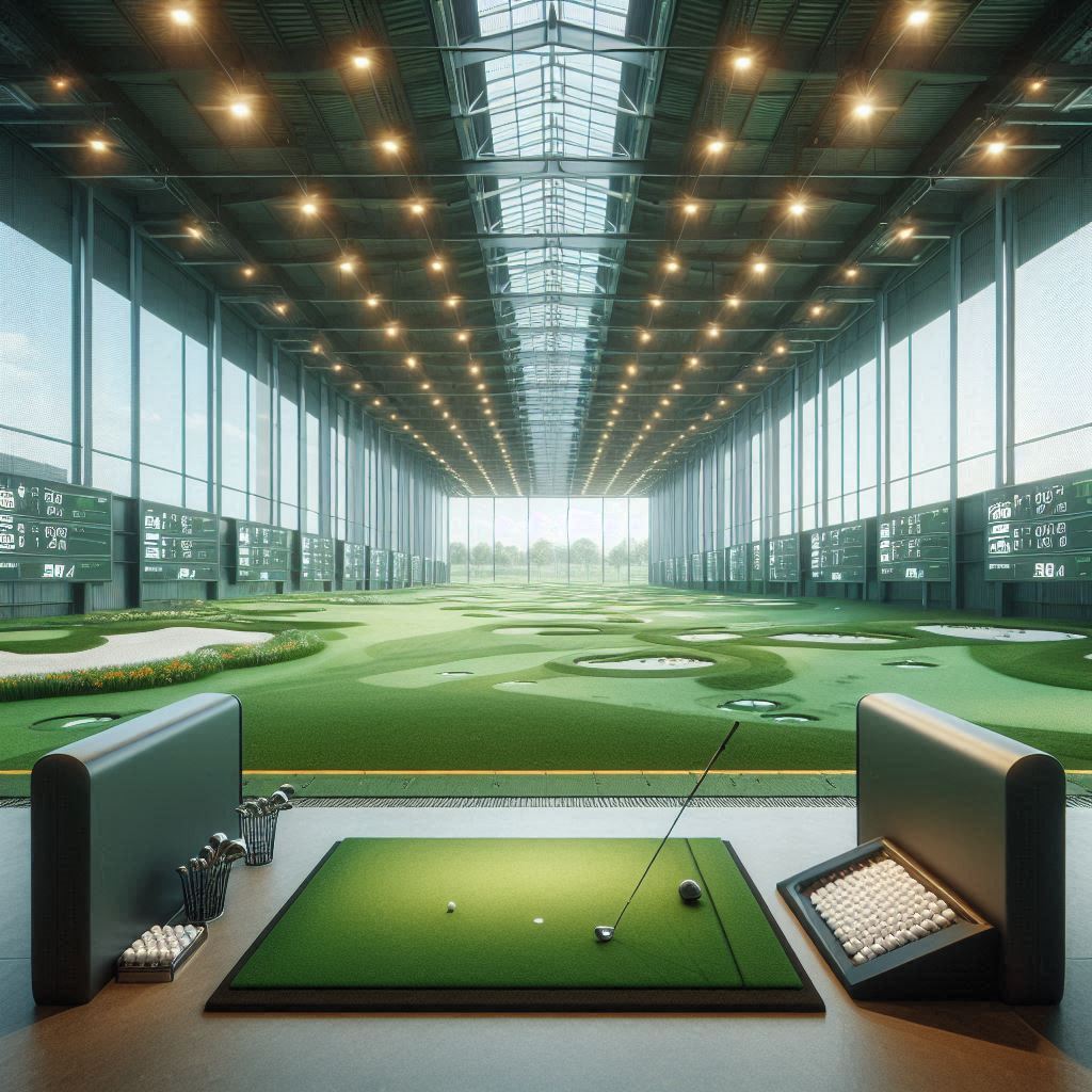 실내골프연습장 배경