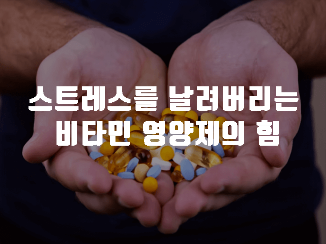 스트레스를 날려버리는 비타민 영양제