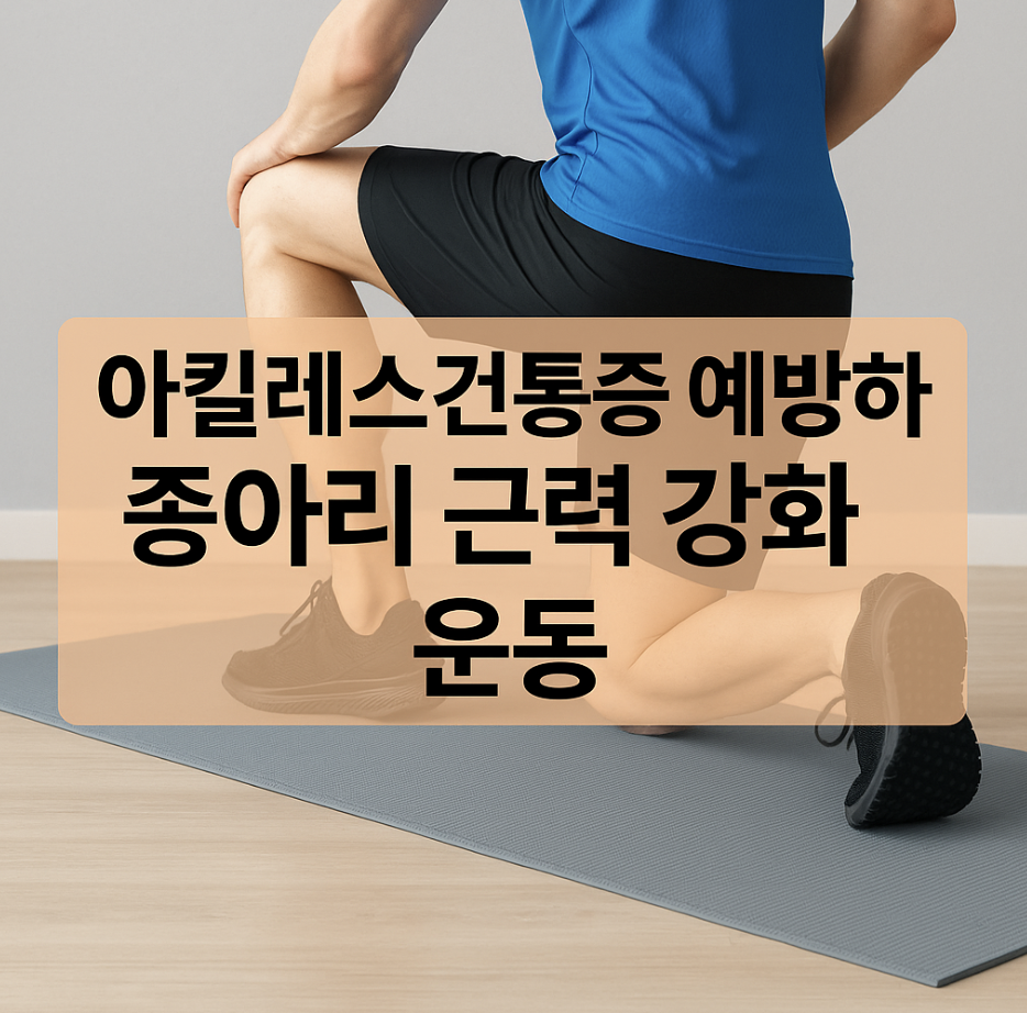 아킬레스건통증 예방하는 종아리 근력 강화 운동