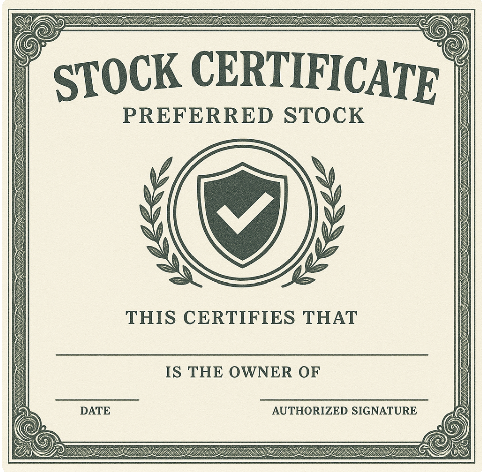 우선주 주식 증서