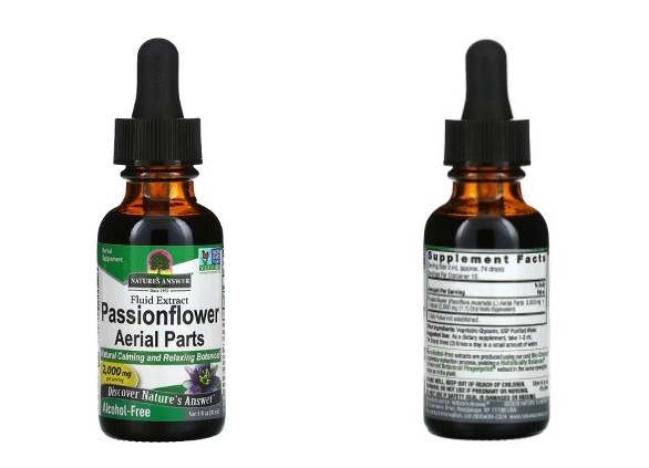 Nature's Answer, 시계꽃 지상부, 액상 추출물, 알코올 무함유, 2,000mg, 30ml(1fl oz)