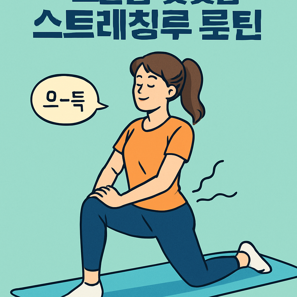 고관절 뻣뻣함 해소하는 스트레칭 루틴