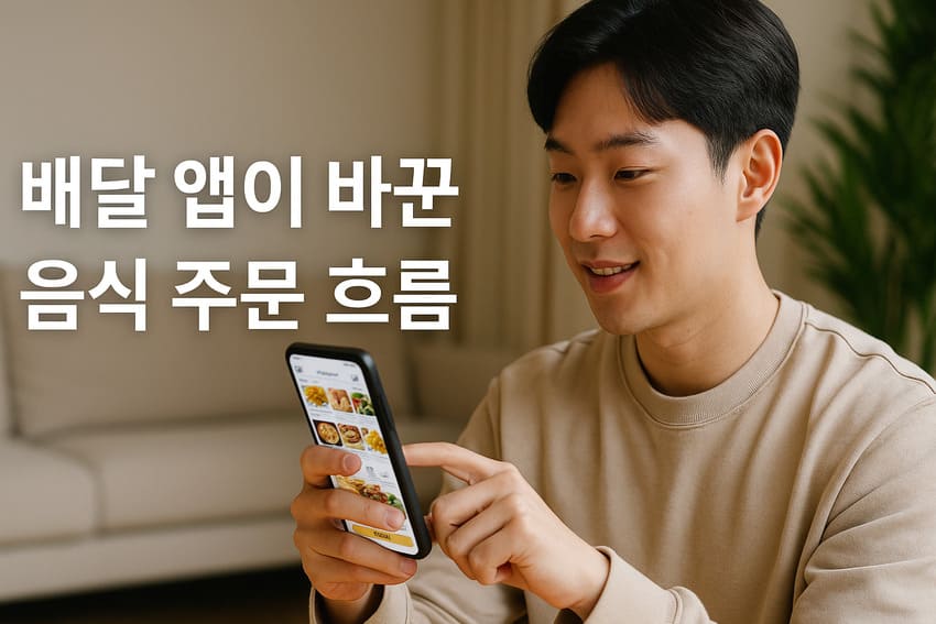 배달 앱이 재구성한 음식 주문의 새로운 흐름