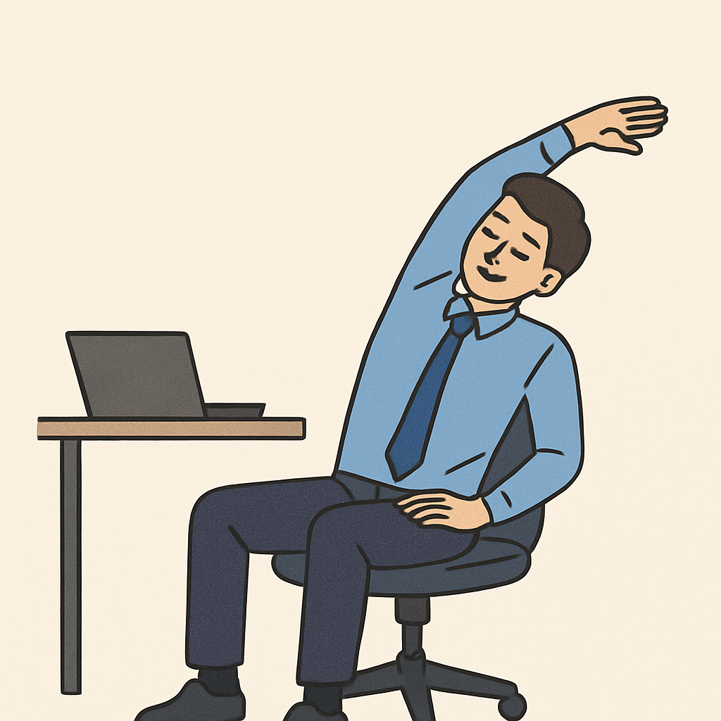 직장인을 위한 스트레칭 루틴, 앉아서도 가능