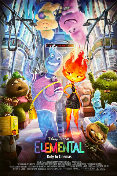 영화 엘리멘탈 포스터