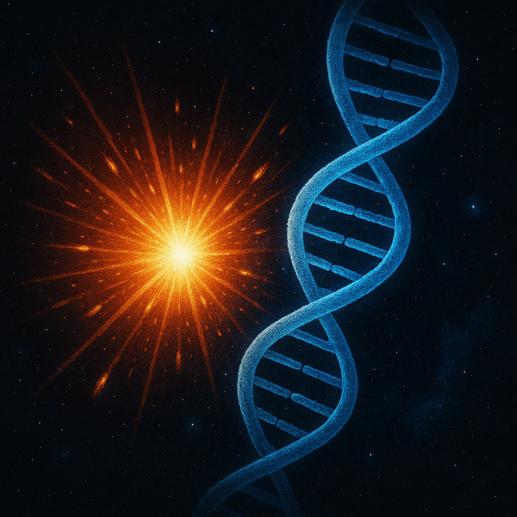 우주 염색체 — 우주 방사선이 유전자에 미치는 영향