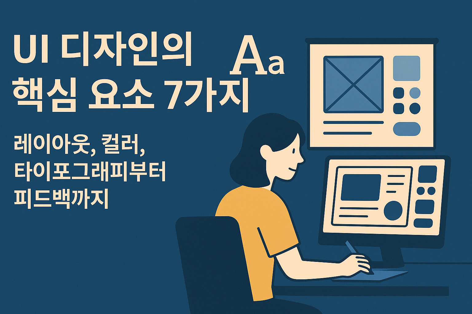 UI 디자인의 핵심 요소 7가지 관련 이미지