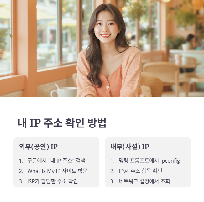 현재 사용 중인 IP 주소 정확하게 확인하는 법