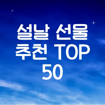 설날 선물 추천