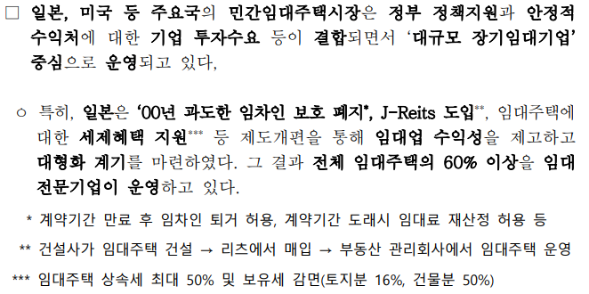 일본 임대주택 정책