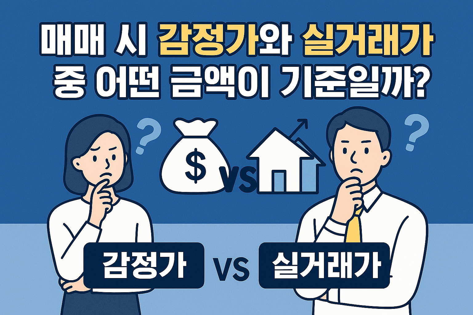 매매 시 감정가와 실거래가 중 어떤 금액이 기준일까?
