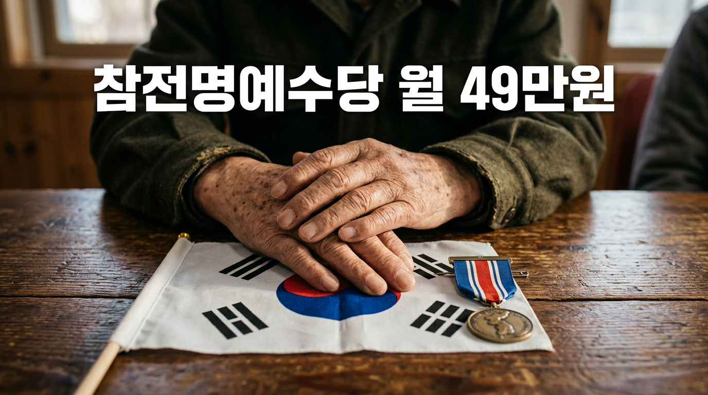 참전명예수당과 보훈 혜택을 상징하는 사진