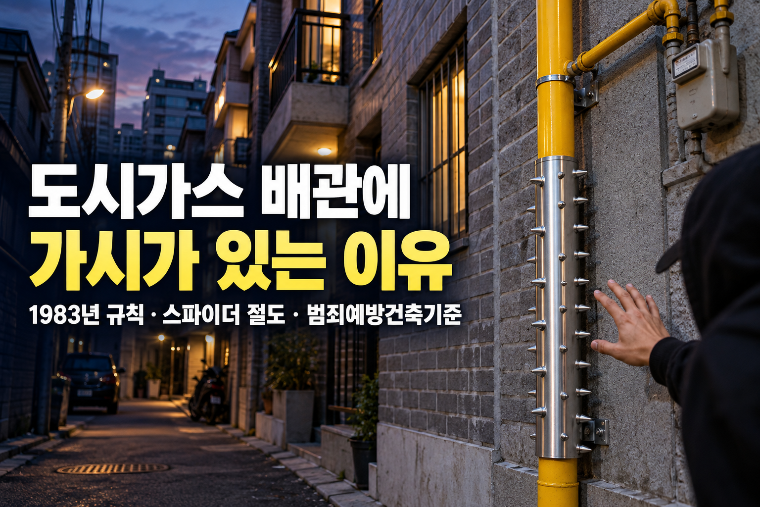 도시가스 배관에 가시가 있는 이유