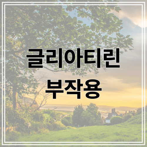 글리아티린 부작용