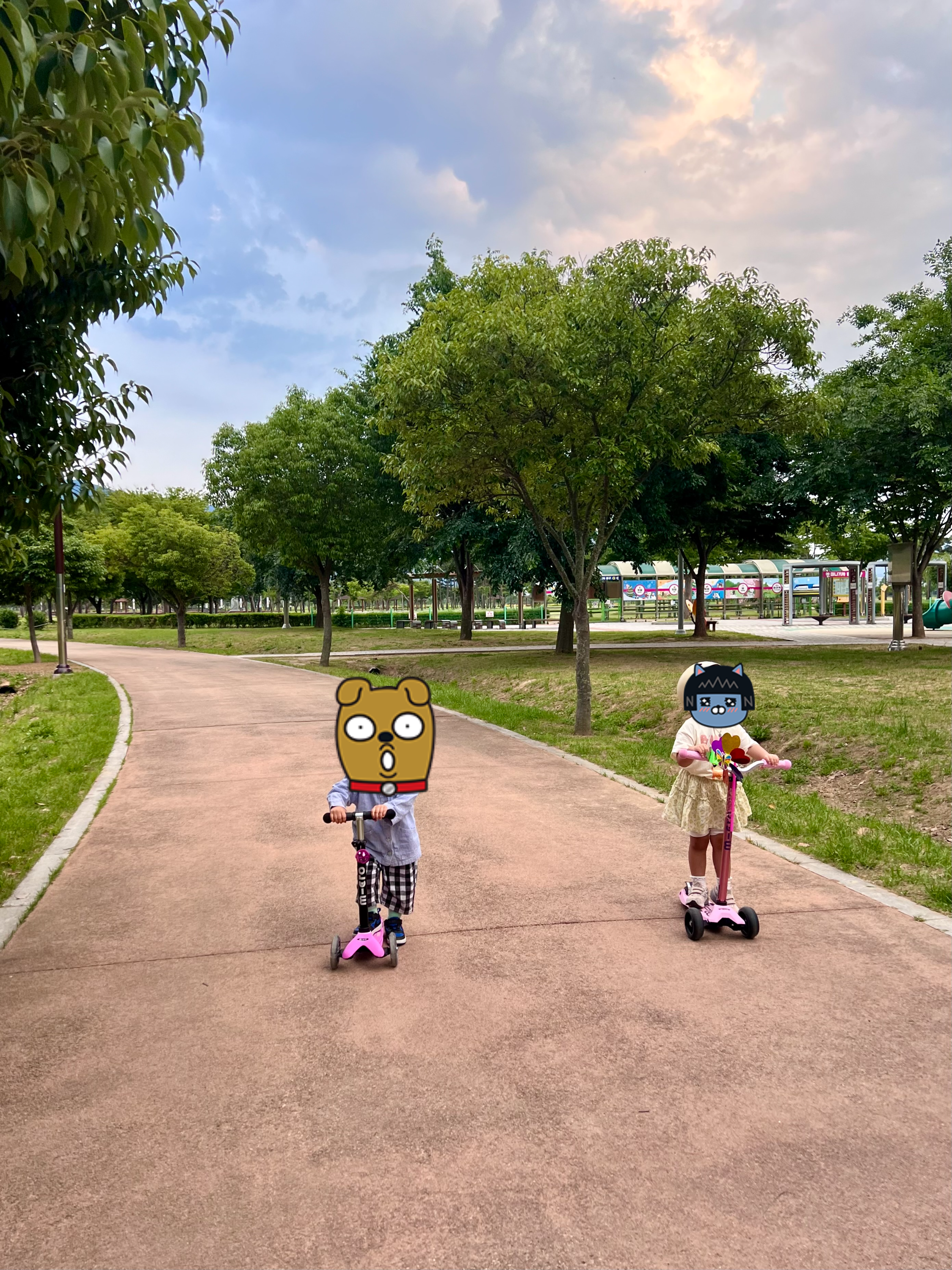 황산공원 아이와, 황산공원 킥보드, 황산공원 자전거, 황산공원 자전거길, "양산 황산공원 킥보드 타기｜자전거와 유모차도 가능한 산책로"