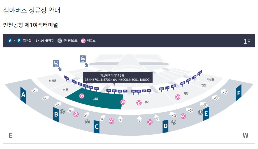 심야버스 정류장