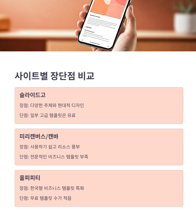 PPT 템플릿 최종 점검!
