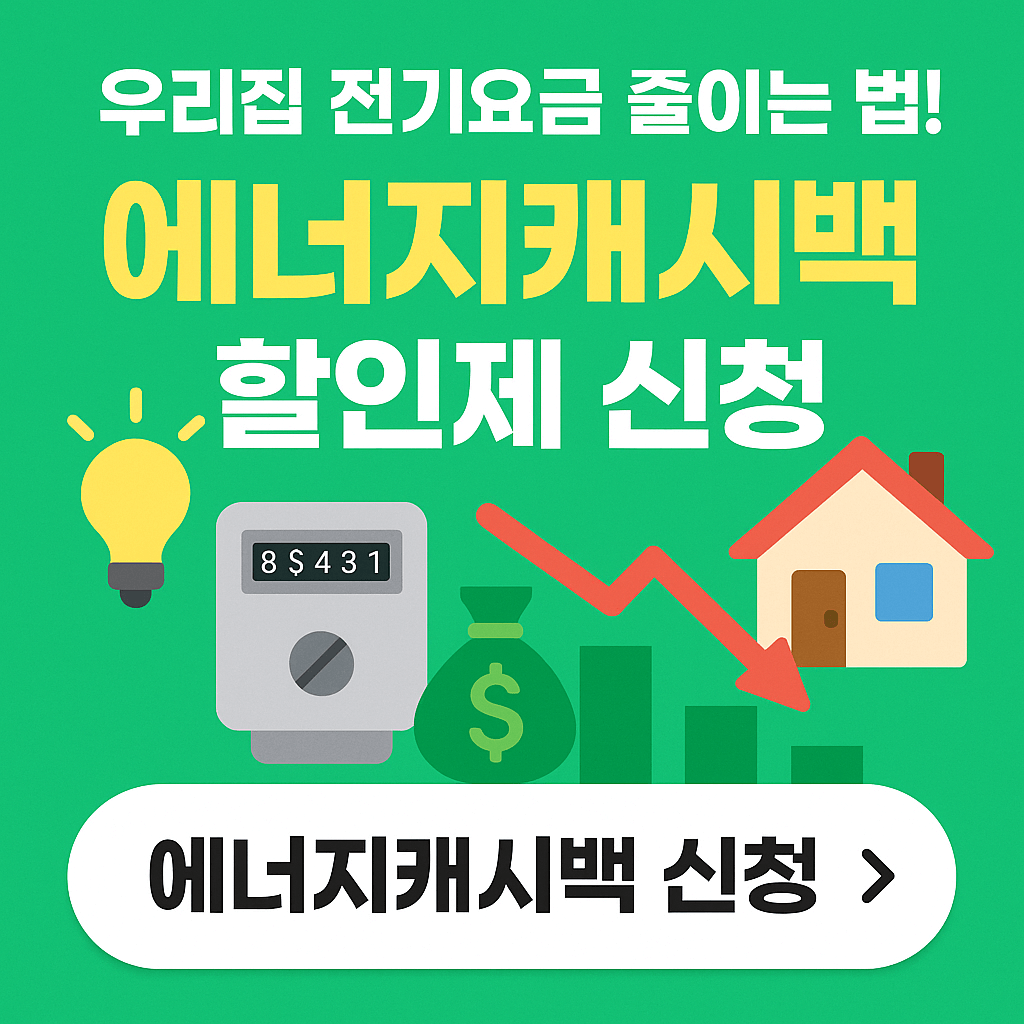 에너지캐시백 할인제 신청하면 로봇청소기 경품까지