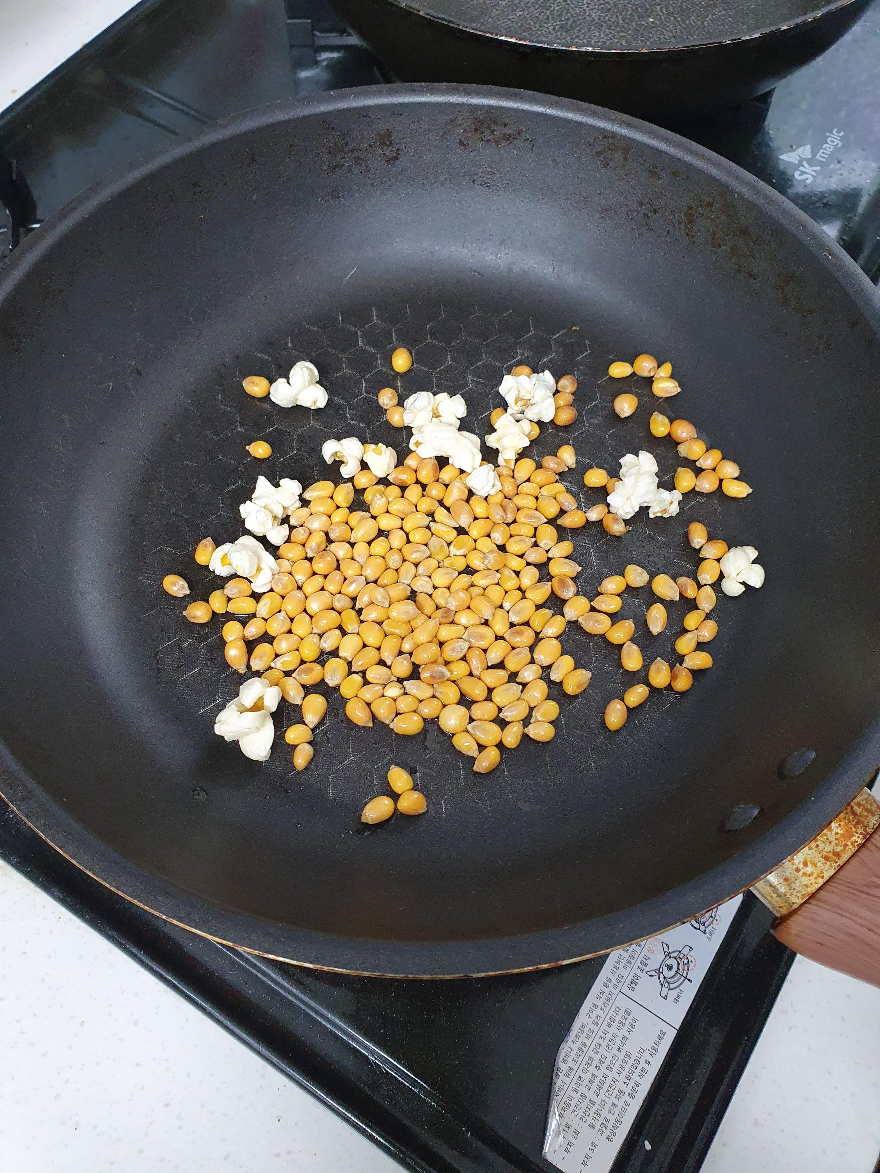 전자레인지 카파멜 팝콘